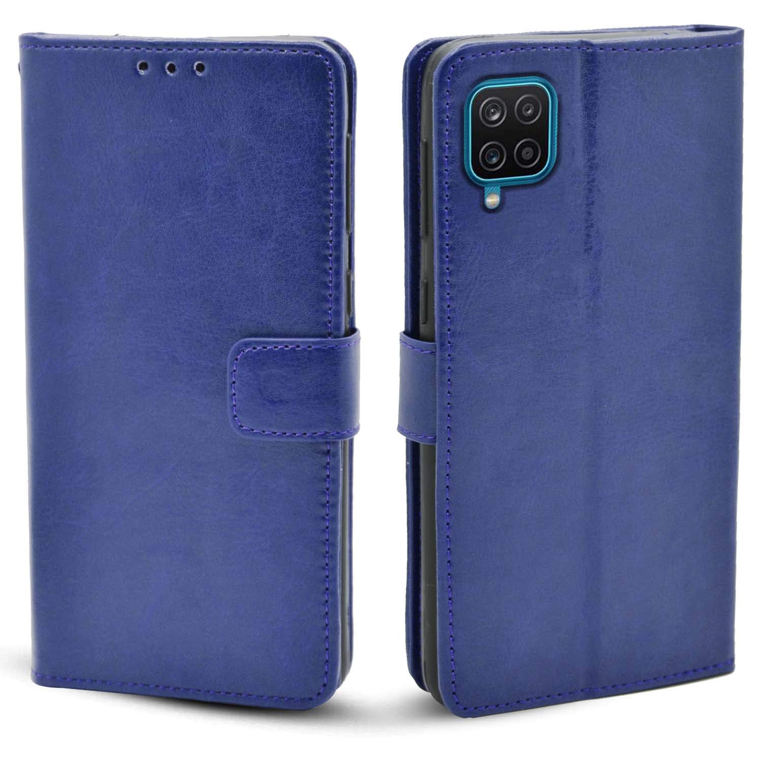 Pikkme Samsung Galaxy M12 / F12 / A12 Leather Flip Wallet Case Cover for M12 / F12