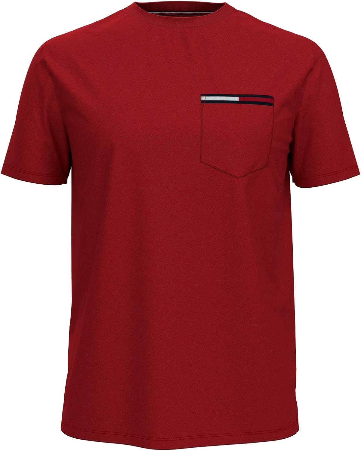 Tommy Hilfiger Men's Short Sleeve Crewneck T Shirt with Pocket | 