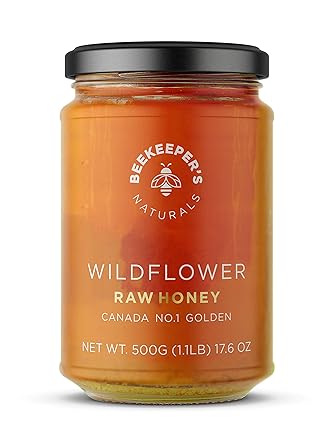 Amazon Com Beekeeper S Naturals Wildflower Honey Raw Wildcrafted And Unprocessed Rich In Nutrients And Beneficial Enzymes Notes Of Mint Lavender 100 Raw Pure Honey Paleo Friendly Gluten Free 1 1lbs Grocery Gourmet