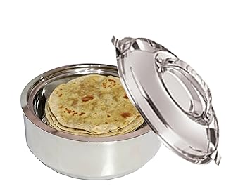 Kuber Industries Cas15K20 Stainless Steel Casserole, 1.8 Litre, Silver