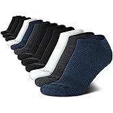 AND1 Mens No Show Socks - 12 Pack Performance Stretch Athletic Compression Socks for Men - Sports Low Cut Socks (6-12.5)