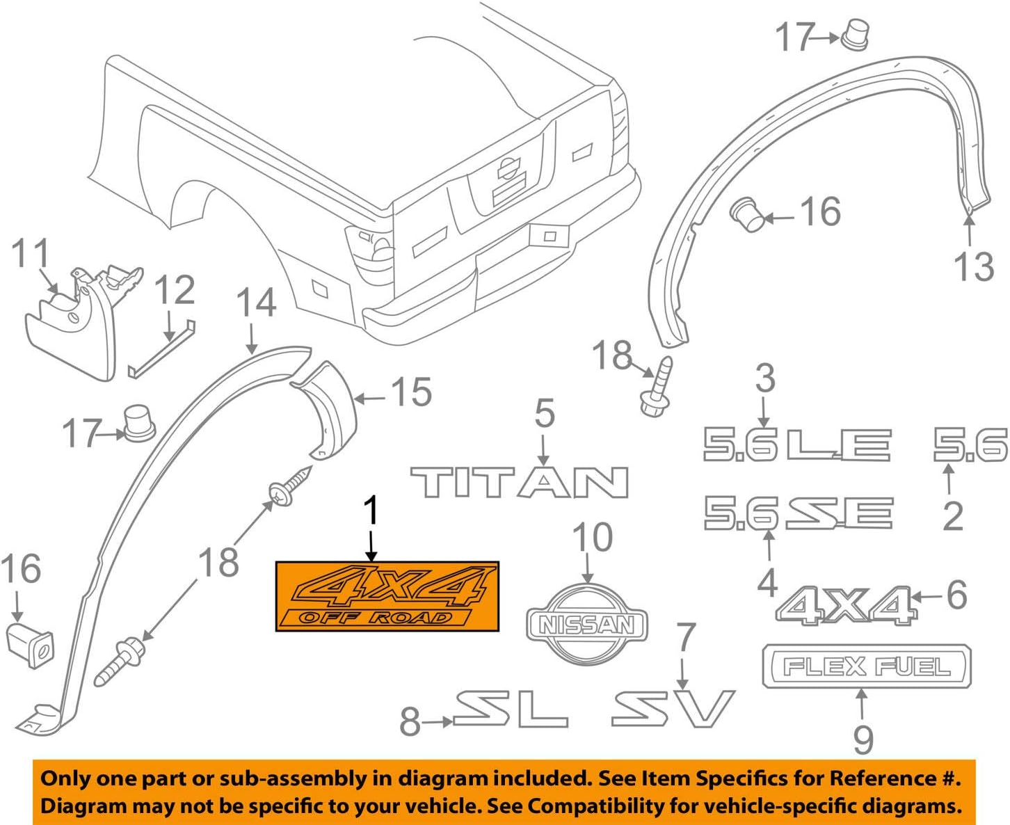 nissan titan pro 4x decals