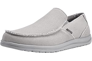 Canven Mens Canvas Shoes Slip On Loafers Deck Shoes Walking Lightweight Causal Slip-ons