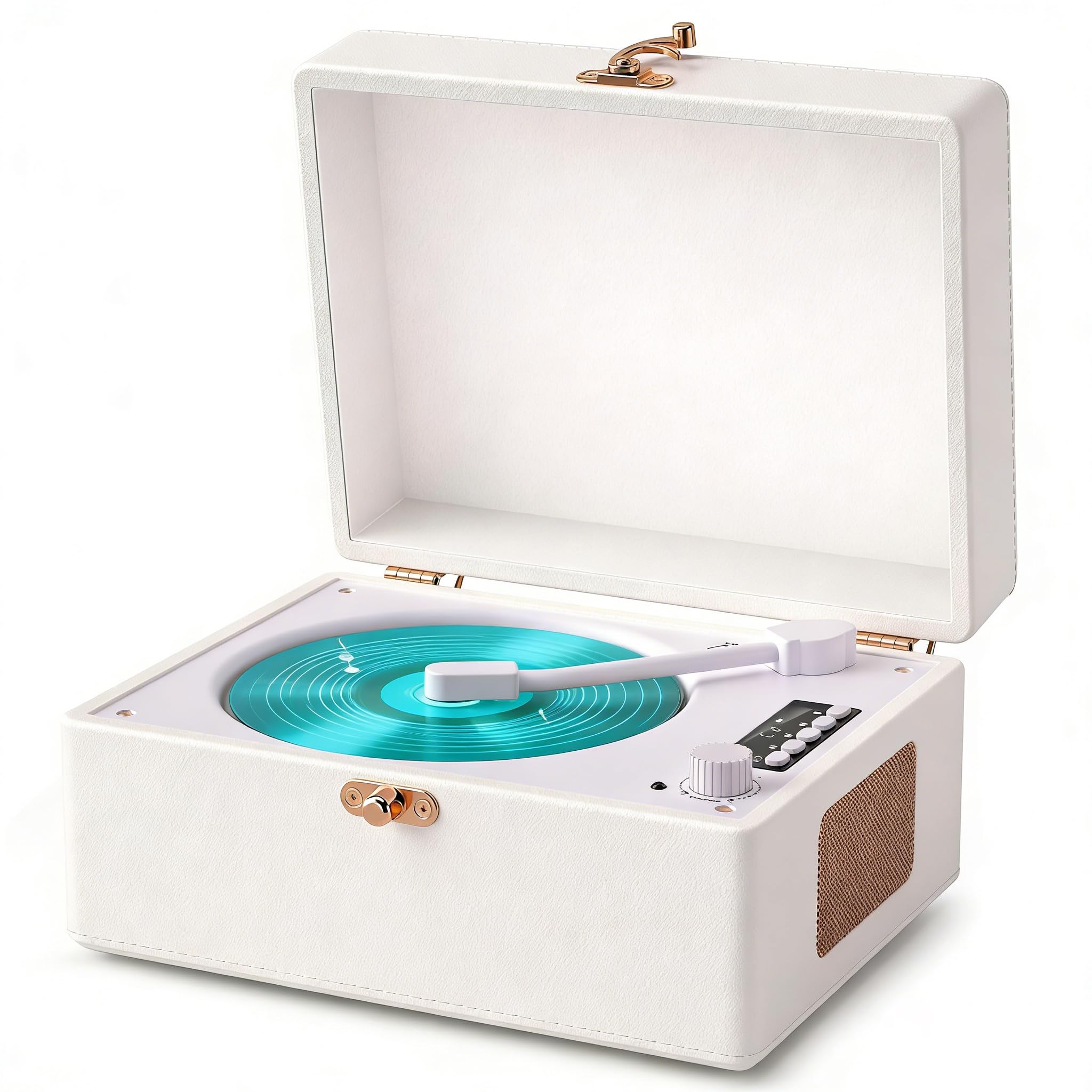 Photo 1 of ***DAMAGED - SEE NOTES/PICTURES*** Retro CD Player with Bluetooth for Home Portable CD Player with Built-in Rechargeable Battery,Compact Desktop Design,USB,AUX,Headphone Jack,Vintage Music Player,Great Birthday Gifts for Women/Men