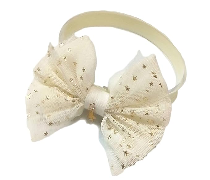 white bow headband baby