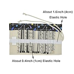 Maydahui Canvas Colored Pencil Roll Wrap 24/48/72