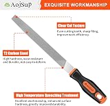 AojSup 17Pcs Metal File Set with Case Premium T12 Alloy Steel 4 Large + 12 view 6
