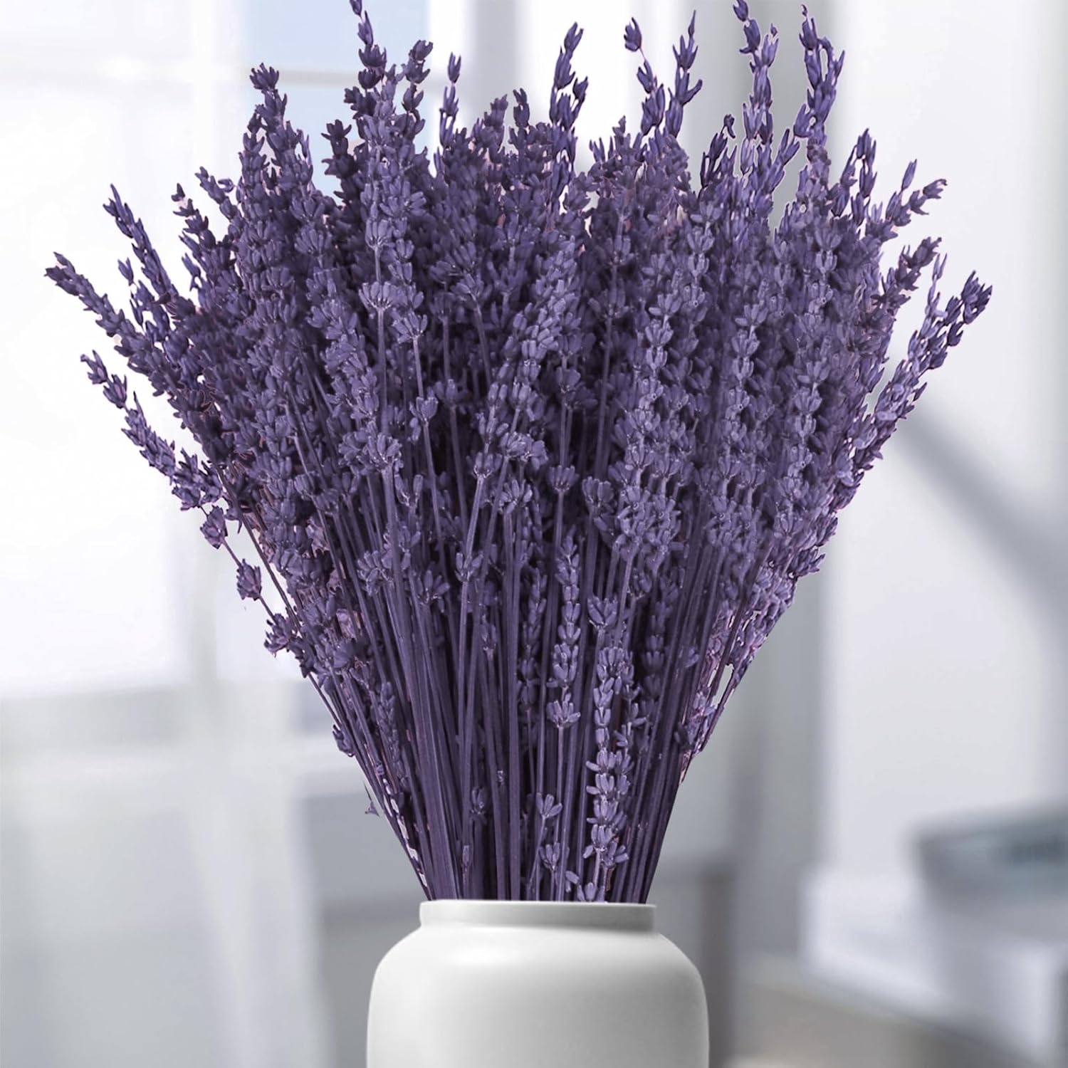 Dried & Preserved Flora - 120 Stems Purple Dried Lavender Flower Bundle - 15-17 