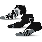 For Bare Feet NBA mens Nba Camo Boom 3 Pack Socks Large