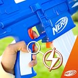 NERF FORTNITE Blue Shock Blaster Motorized 10 Dart Clip Elite Darts view 4