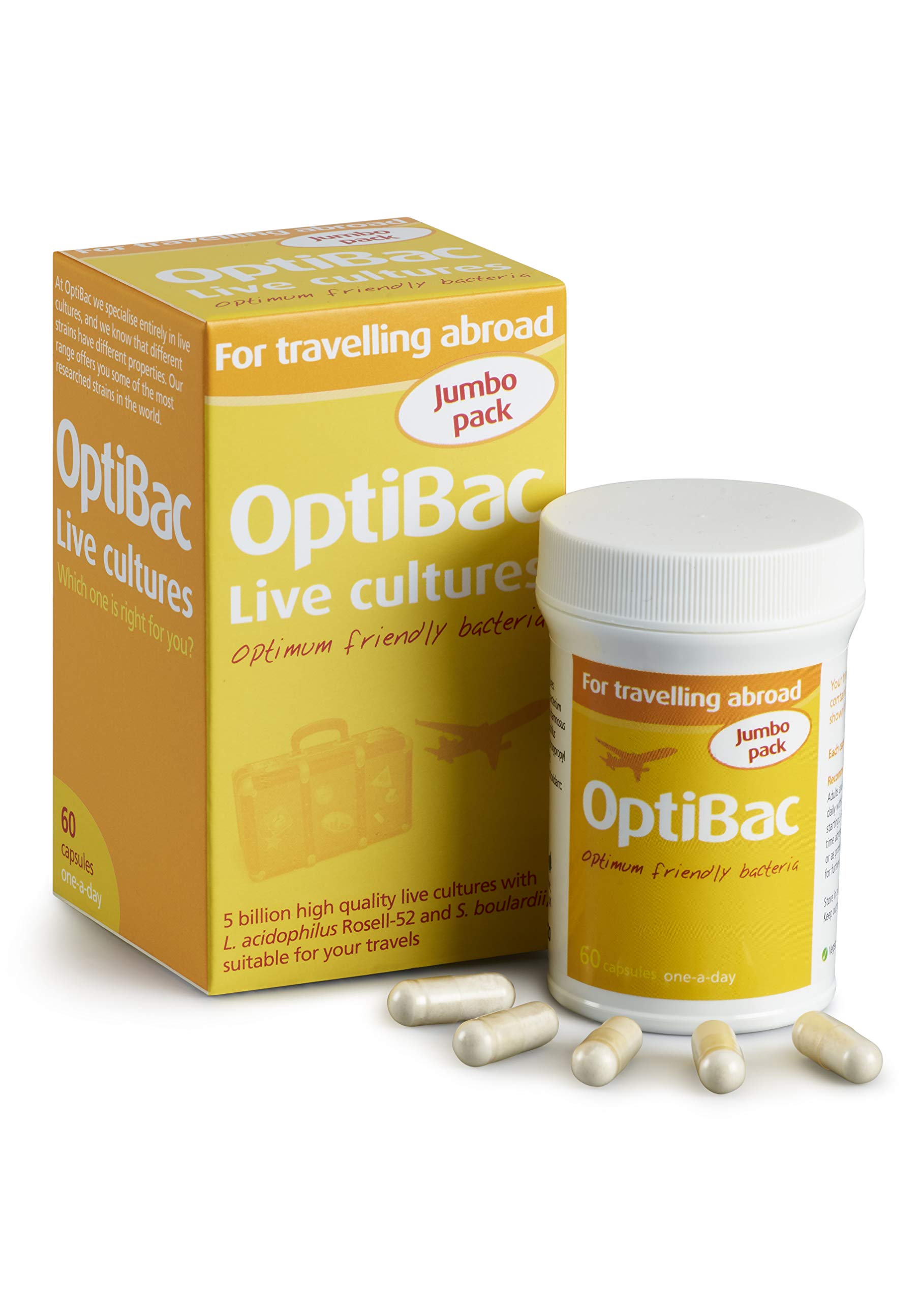 OptiBac Probiotics for Travelling Abroad - 60 Capsules