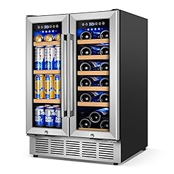 Wine and Beverage Refrigerator with Glass