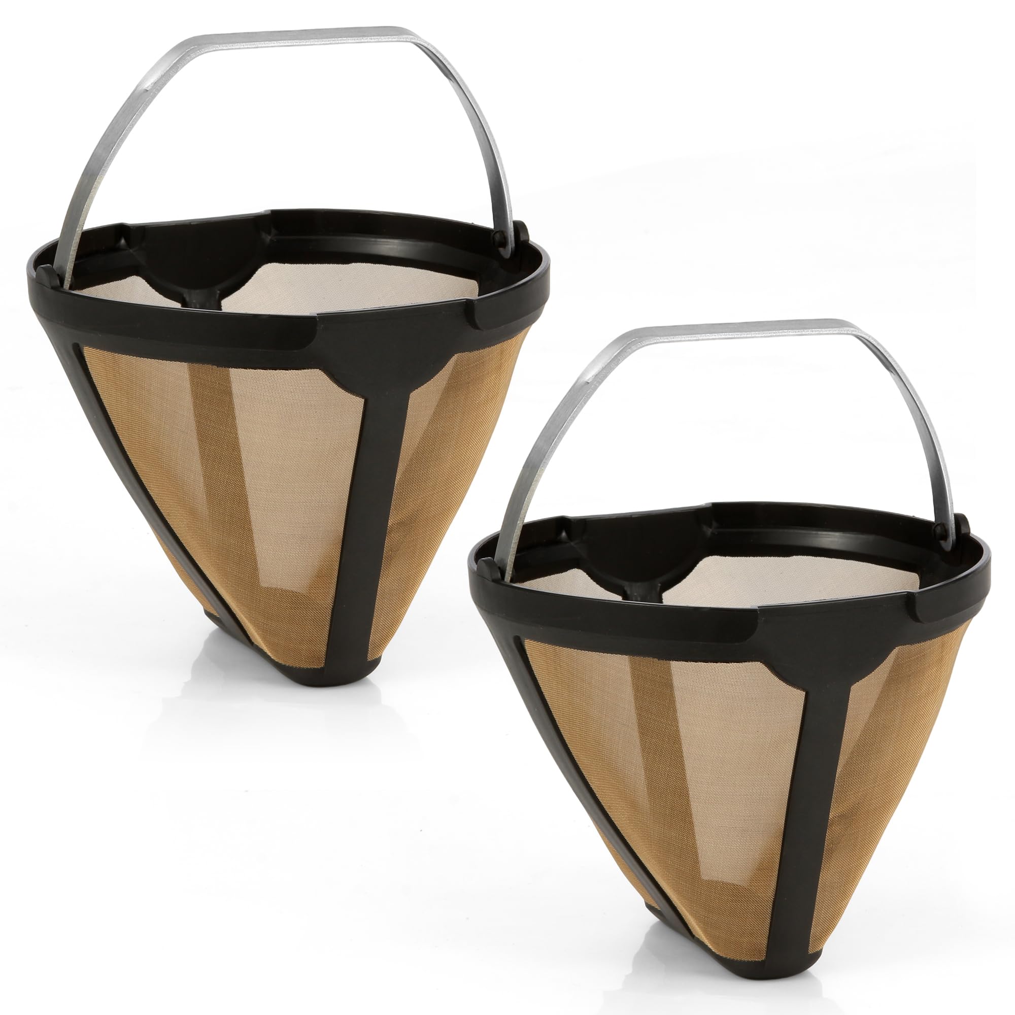 Photo 1 of 2pcs Replacement for CE250 CE251 Coffee Permanent Gold Tone Filter,Compatible with Ninja 12-Cup Programmable Coffee Brewer