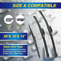 5 PLUS® Silicone Windshield Wipers Replacement for