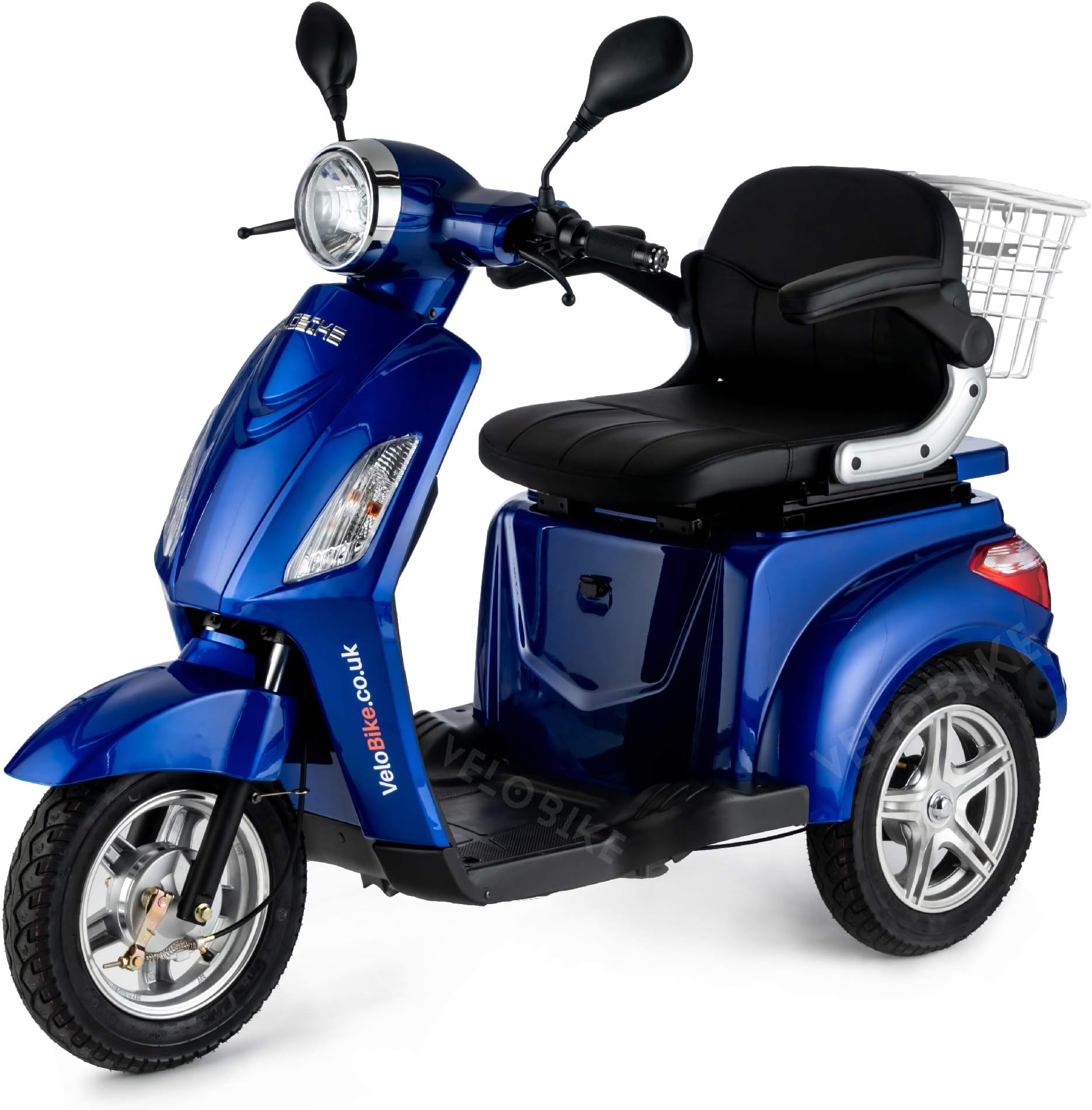 VELECO 3 Wheeled Electric Mobility Scooter 900W 8 mph/16 mph ZT15 Blue