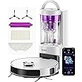 Eureka E20 Plus Robot Vacuum with Bagless Self Emptying Station, Robotic Vacuum and Mop Combo, 45-Day Capacity, Upgraded 8000Pa Suction and Anti Hair-Tangling Brush, LiDAR Navigation, App Control