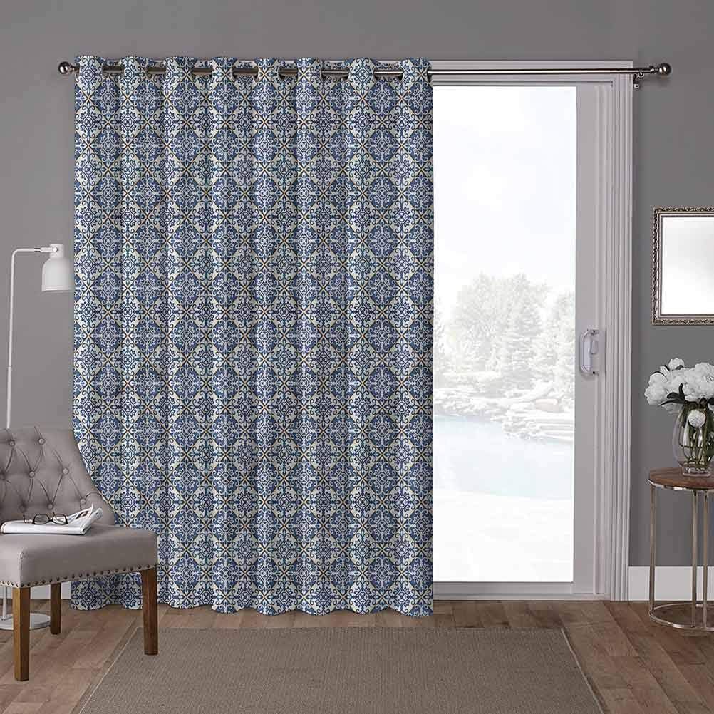 YUAZHOQI - Cortina opaca con aislamiento térmico (1 panel), diseño