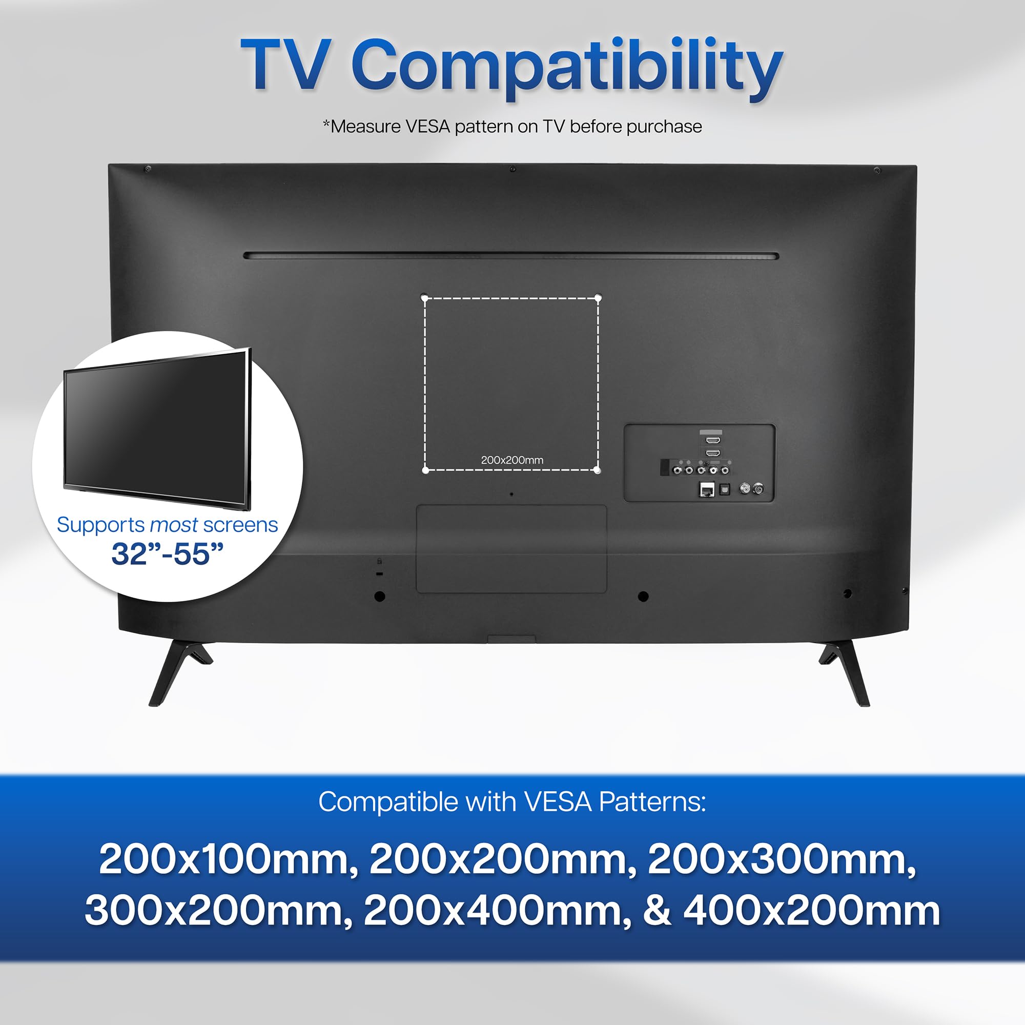 VIVO Steel VESA LCD LED TV Mount Adapter Plate Bracket for Screens 32