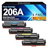 Caclemo 206A Toner Cartridge 4 Pack with CHIP