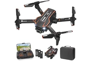 AVIALOGIC Mini Drone with Camera for Kids, Remote Control Helicopter Toys Gifts for Boys Girls, FPV RC Quadcopter with 1080P Live Video Camera, Gravity Control, 3 Batteries, Carrying Bag