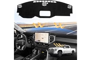Sunsdrew Dash Cover for 2026 2025 2024 2023 2022 Toyota Tundra Dashboard Cover Mat for Tundra Accessories Sun Shade Tundra Suede Dash Mat Nonslip Mesh Protector No Glare