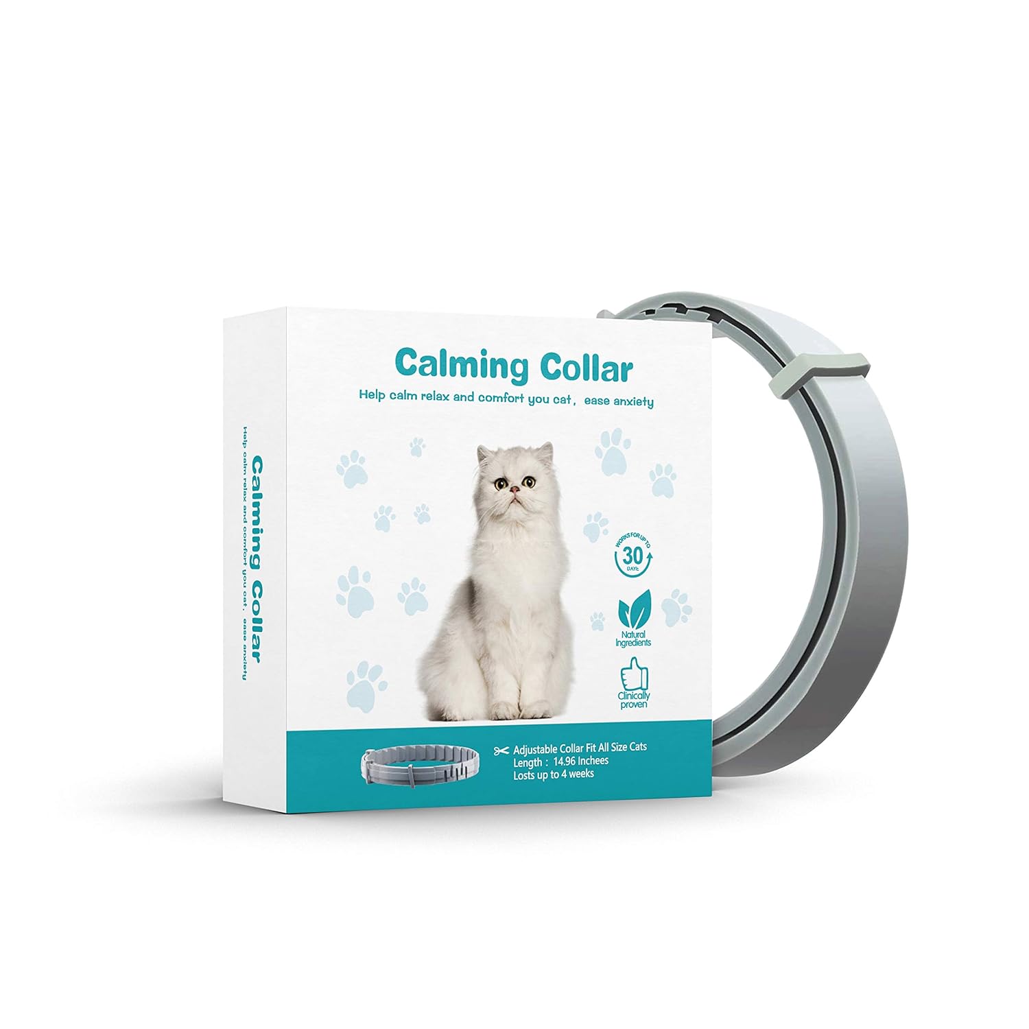 ANDRIMAX Calming Collar for Cats and Kittens Relieve Reduce Anxiety or