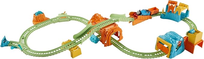 trackmaster glowing mine set