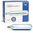 ICO CO2, 16g / 25g Threaded CO2 Cartridges, CO2 Cartridges for Use with CO2 Bike Tire Inflator, C02 Cartridges for MTB & Road Bikes, Food Grade CO2 Cartridges
