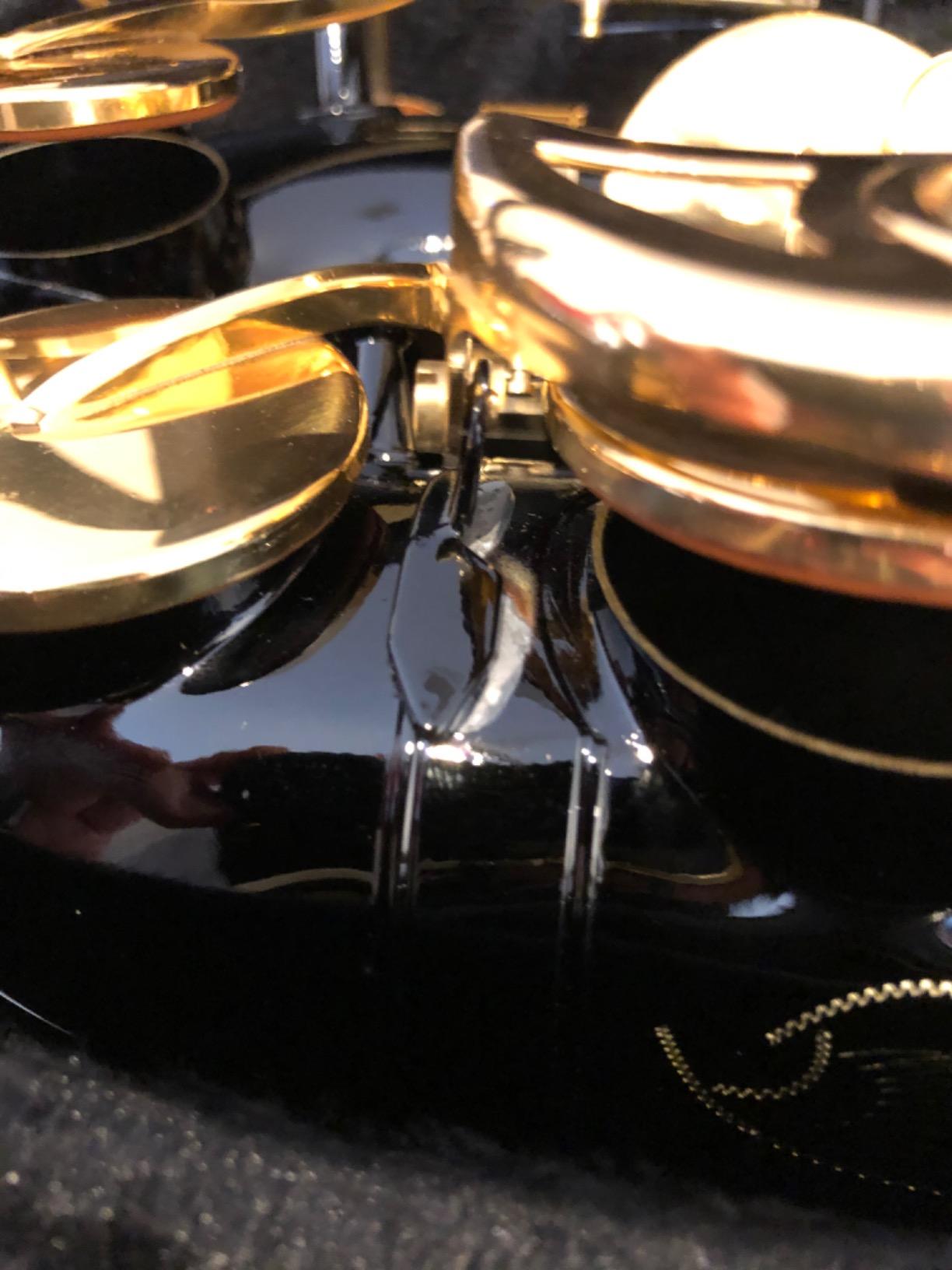 41/mo Finance Kaizer Alto Saxophone E Flat Eb Black Lacquer Body Gold Keys 1000 Series Sax