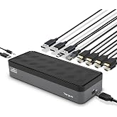 Targus USB-C Universal Quad 4K (QV4K) Docking Station with 100W Power Delivery, Black (DOCK570USZ)