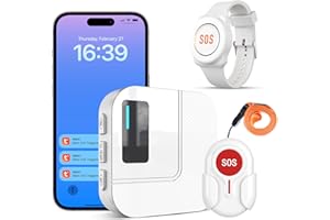 DAYTECH Wireless Caregiver Pager Emergency Button for Seniors WiFi Smart Caregiver Call Button Panic Alert System for Elderly