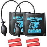 Air Wedge Pump Bag 2 Pack &ndash; 300lbs Heavy-Duty 840D Nylon &amp; TPU Door Lifting Bag with Quick-Release Valve &amp; 4 Plastic Wedges, 2.4" Lift Height, Surface-Safe Tool for Door/Window/Furniture Installation