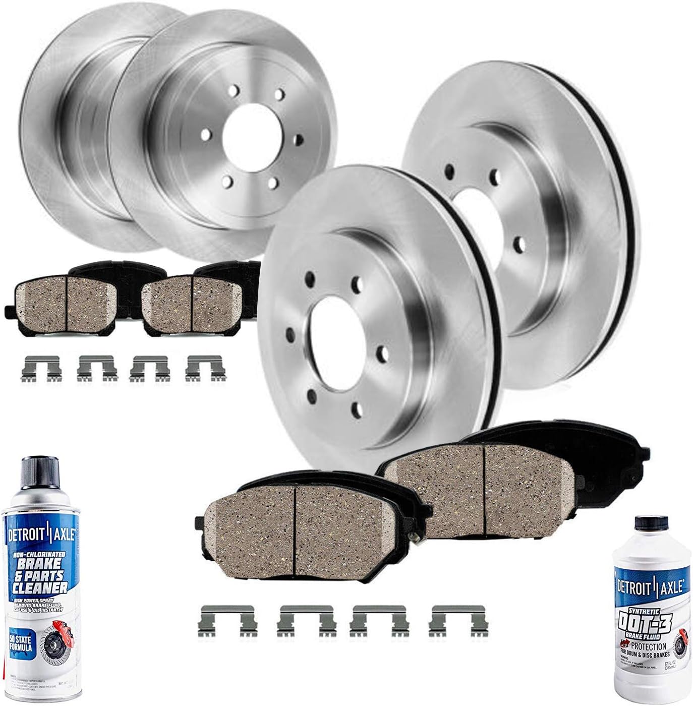 350mm 13.78 Premium FRONT Brake Rotors for Infiniti Nissan Titan QX56 Armada Detroit Axle