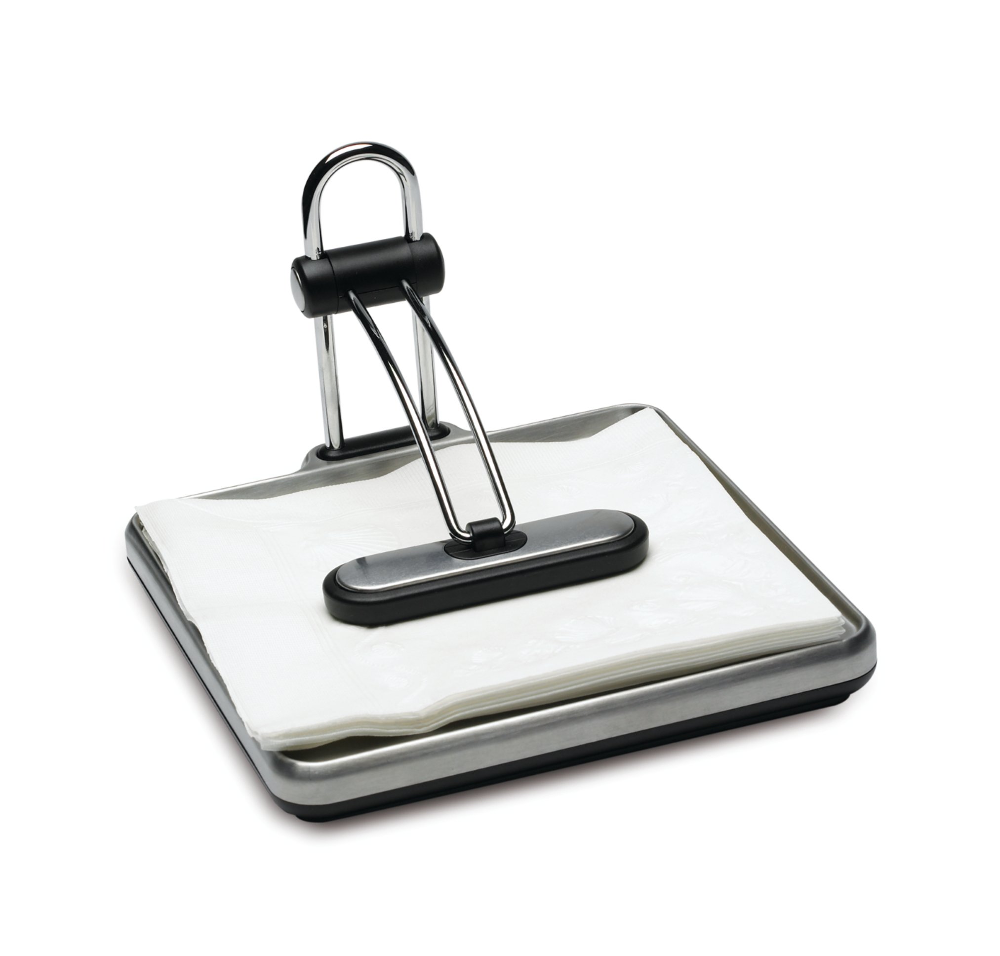 simplehuman Quick Grip Napkin Holder, Stainless Steel, Brushed