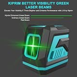 Kiprim Green Laser Level LV8 with Adjustable Brightness Self Leveling Pulse view 3