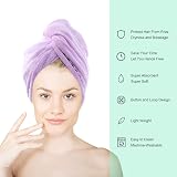 ROSSHINE Microfiber Hair Towel Wrap 3 Pack 65x25cm Turbo Turban Quick Dry view 5