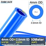 TAILONZ PNEUMATIC 4mm PU Air Hose 10m Blue with Fittings Kit view 2