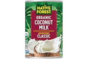 Native Forest Organic Coconut Milk Unsweetened - Coconut Milk Canned, Unsweetened Coconut Milk Organic, Classic - 13.5 Fl Oz (Pack of 12)