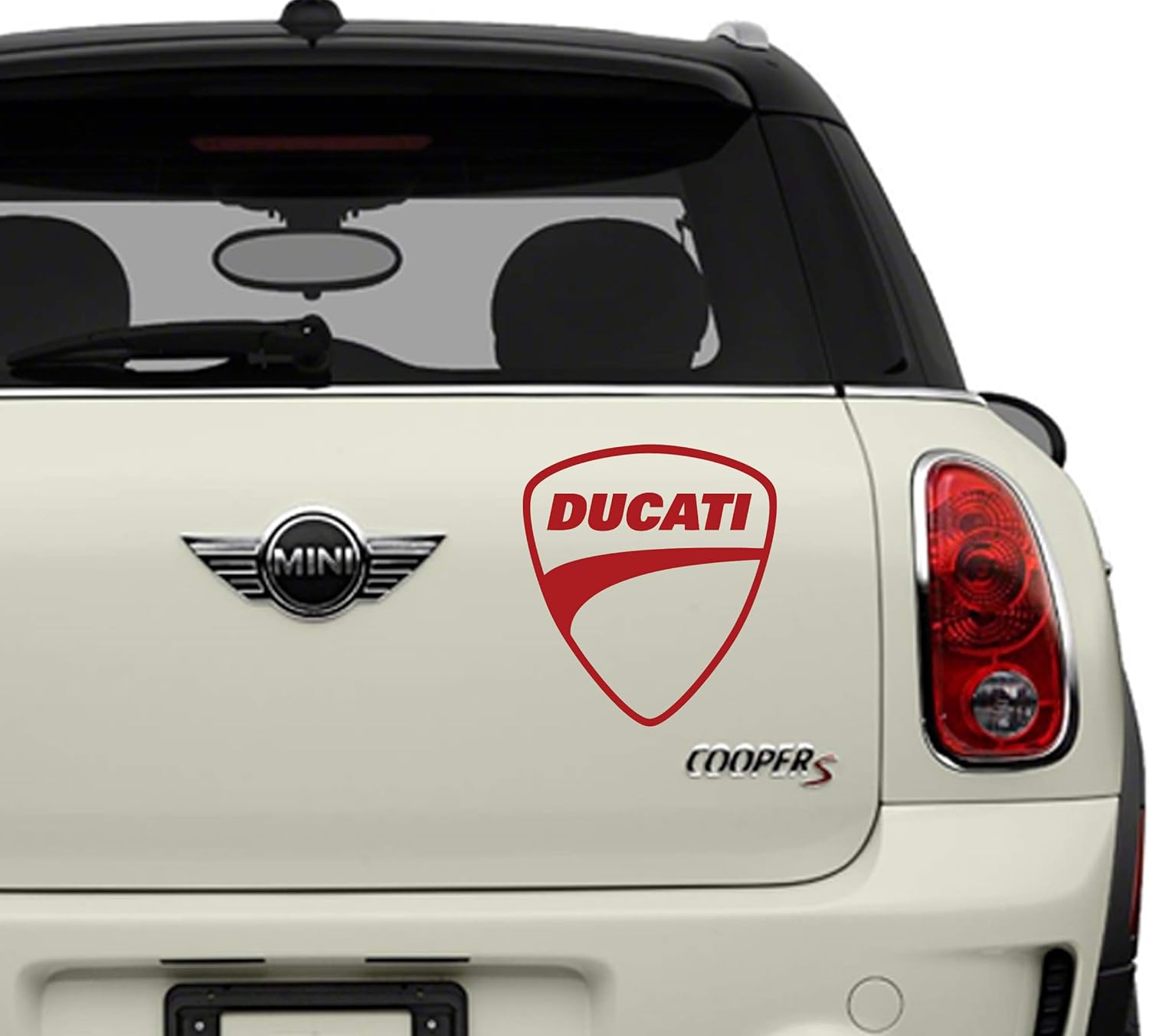 Ducati Red Automotive Brands Automotive Decal/Bumper