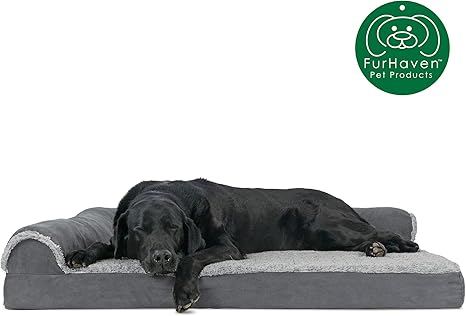 Amazon Com Furhaven Pet Dog Bed Deluxe Orthopedic Two Tone