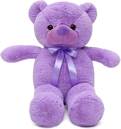 oso de peluche morado