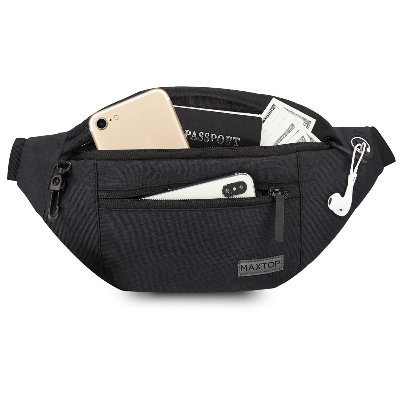 Buy MAXTOP Large Fanny Pack with 4Zipper Pockets,Gifts for Enjoy