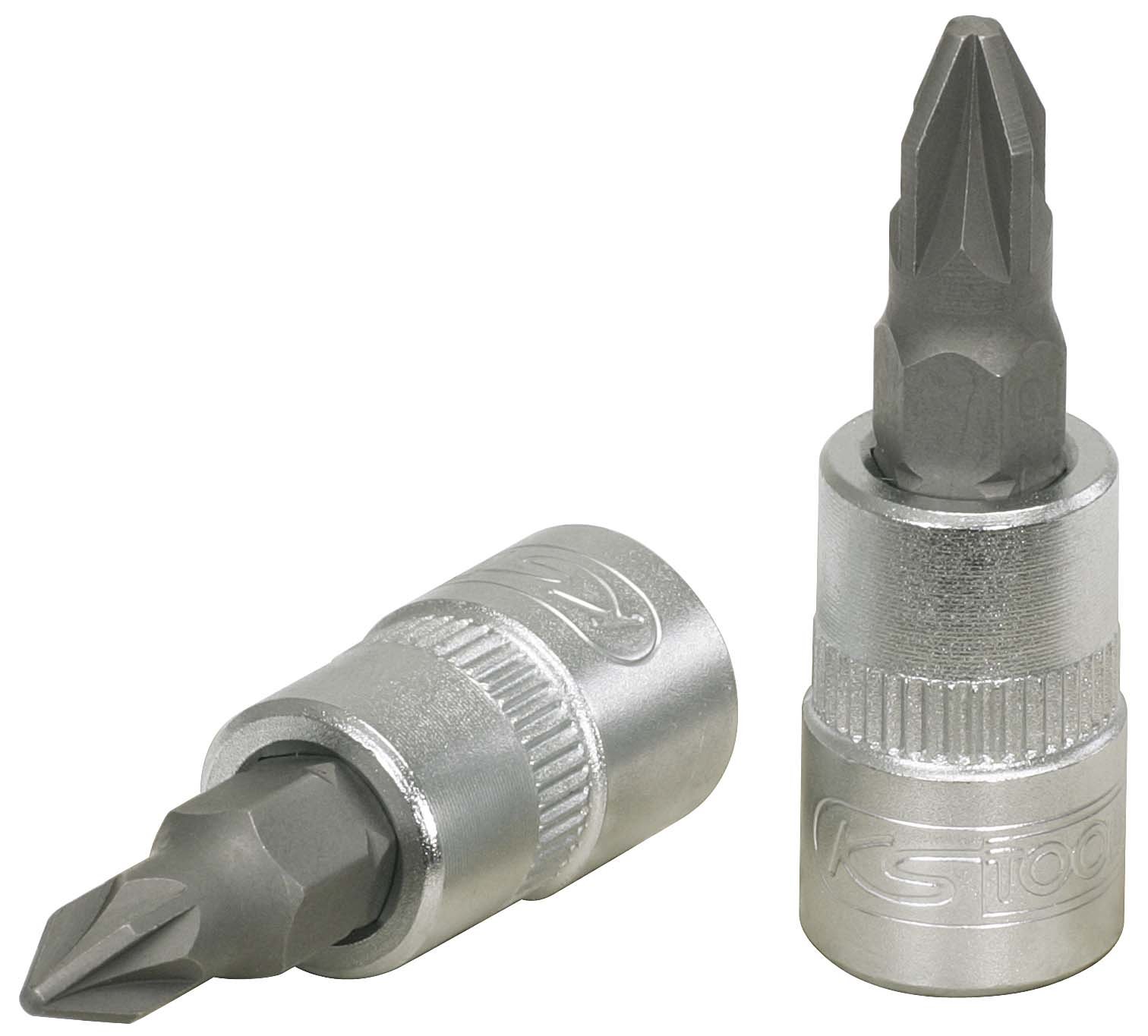 KS Tools 911.1402-e Screwdriver Socket, 1/4 "l.37 mm PZ2 – CHROMEmat sur Support