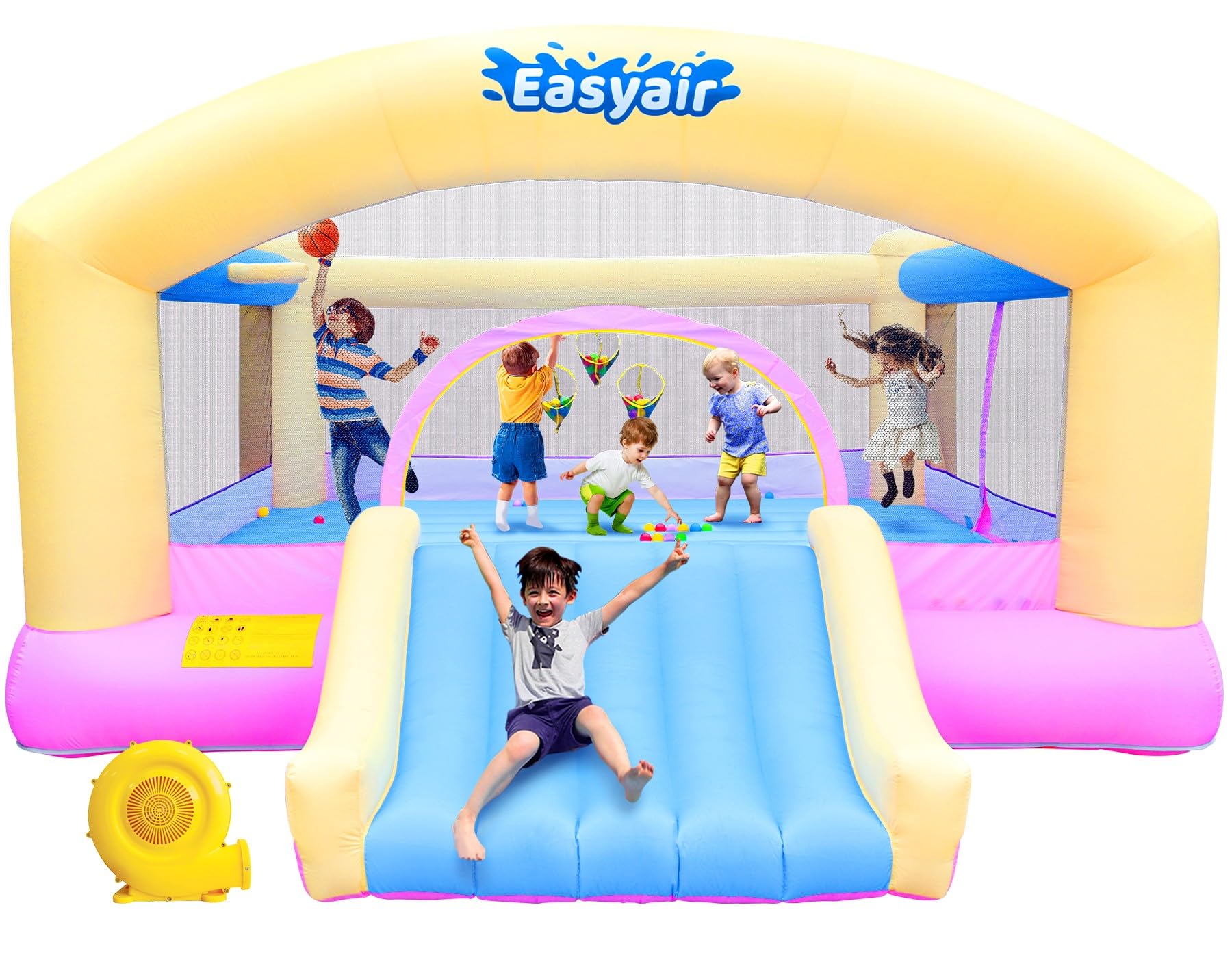 Easyair Large Bounce House for Big Kids, 14.8 x 14.5 FT Inflatable ...