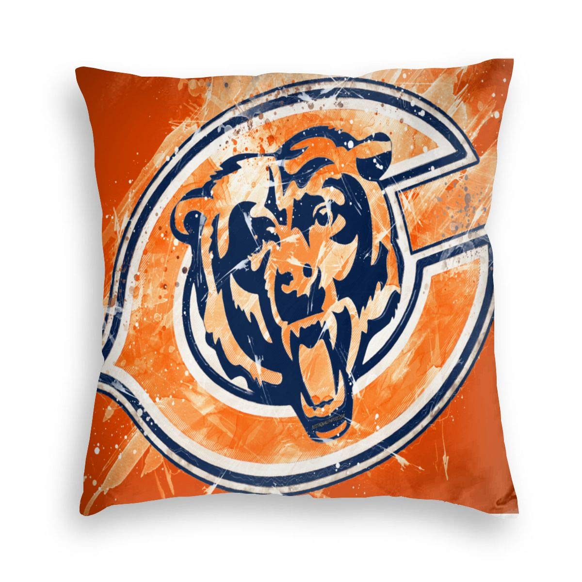 SFGFTHTD The Very Best of Chicago Bears Pillowcase Printing Pillowcase Cushion Cover Coffee Shop Family Party Decoration