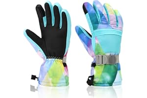 Yidomto Ski Gloves for Men Women Kids - Waterproof Thermal Winter Snow Gloves, Touchscreen Compatible for Skiing, Snowboarding, Cold Weather, Parent-Child Outdoor Activities