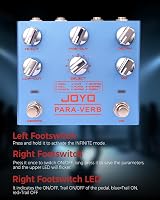 JOYO Reverb Pedal PARA-VERB R-31 Digital Stereo with 9 Effects True Bypass view 4
