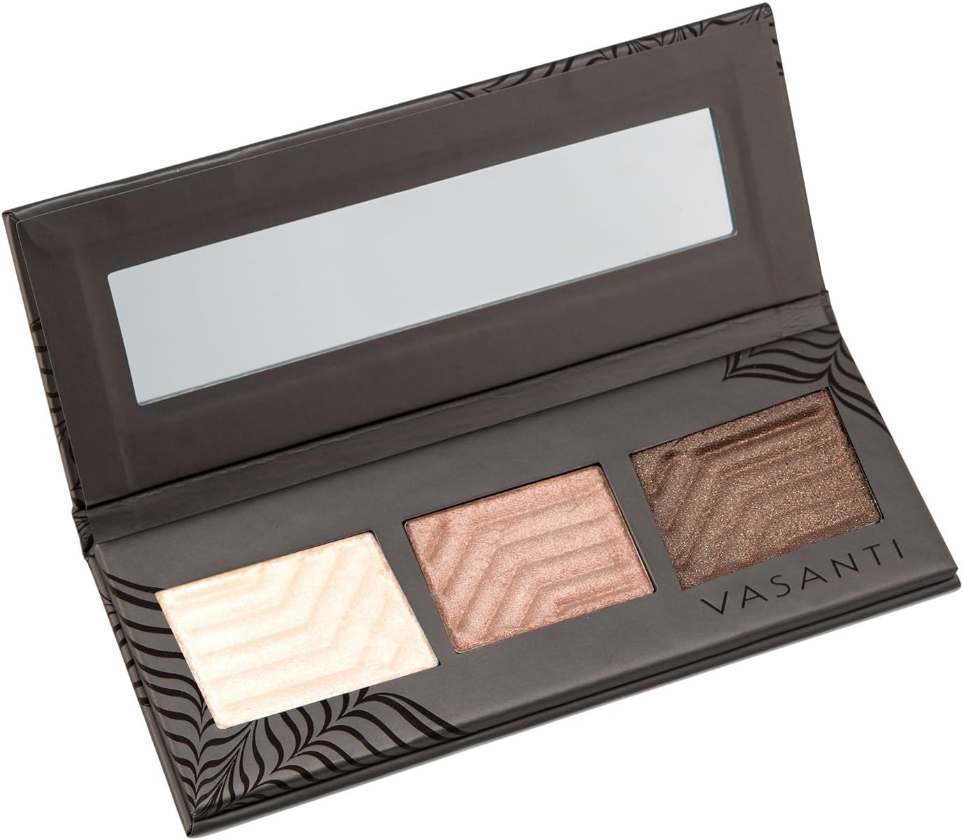 Vasanti Synchronicity Eyeshadow Trio Kit (Destiny), Super Soft Long Lasting Metallic Shimmer Glitter Eyeshadow Palette Kit