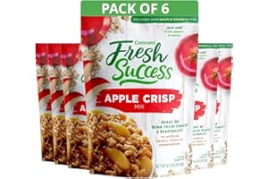 Concord Foods Apple Crisp Mix: Easy-to-Make Dessert with Delicious Ready to Go Ingredients - Sweet, Tender, Fruit Dessert Covered in Buttery, Cinnamon Crumb Topping (8.5 oz Pack of 6)