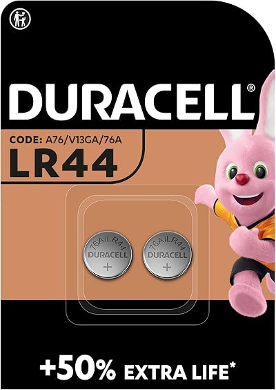 Duracell LR44 1.5 V Alkaline Battery Pack of 2